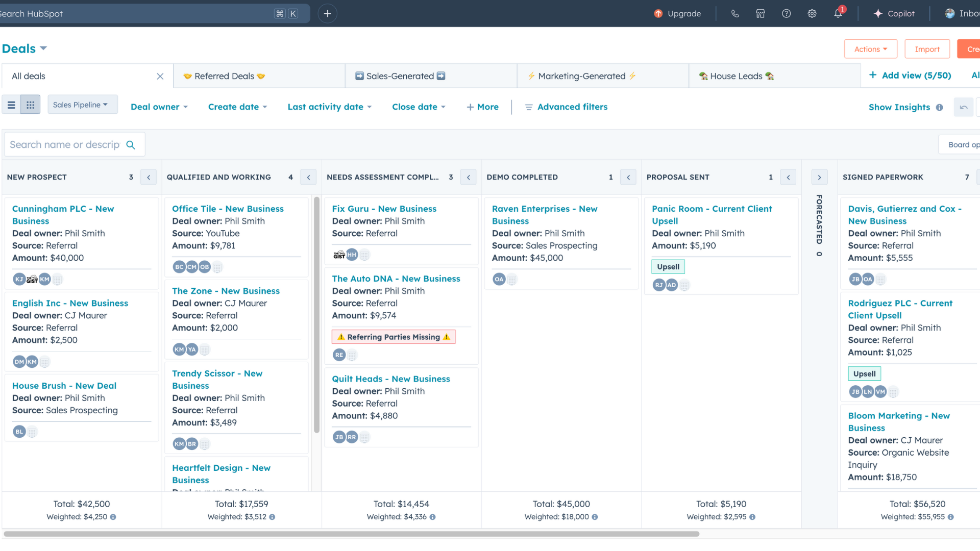 Inbound Payroll - Sales - Deal Pipeline