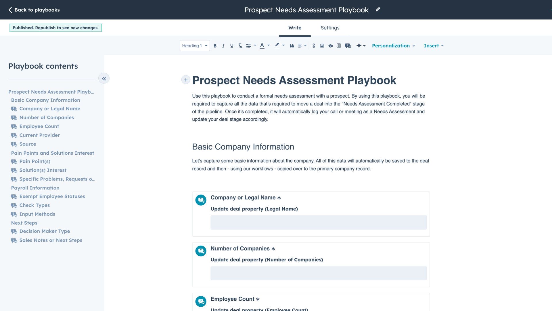 Inbound Payroll - Sales - Playbook