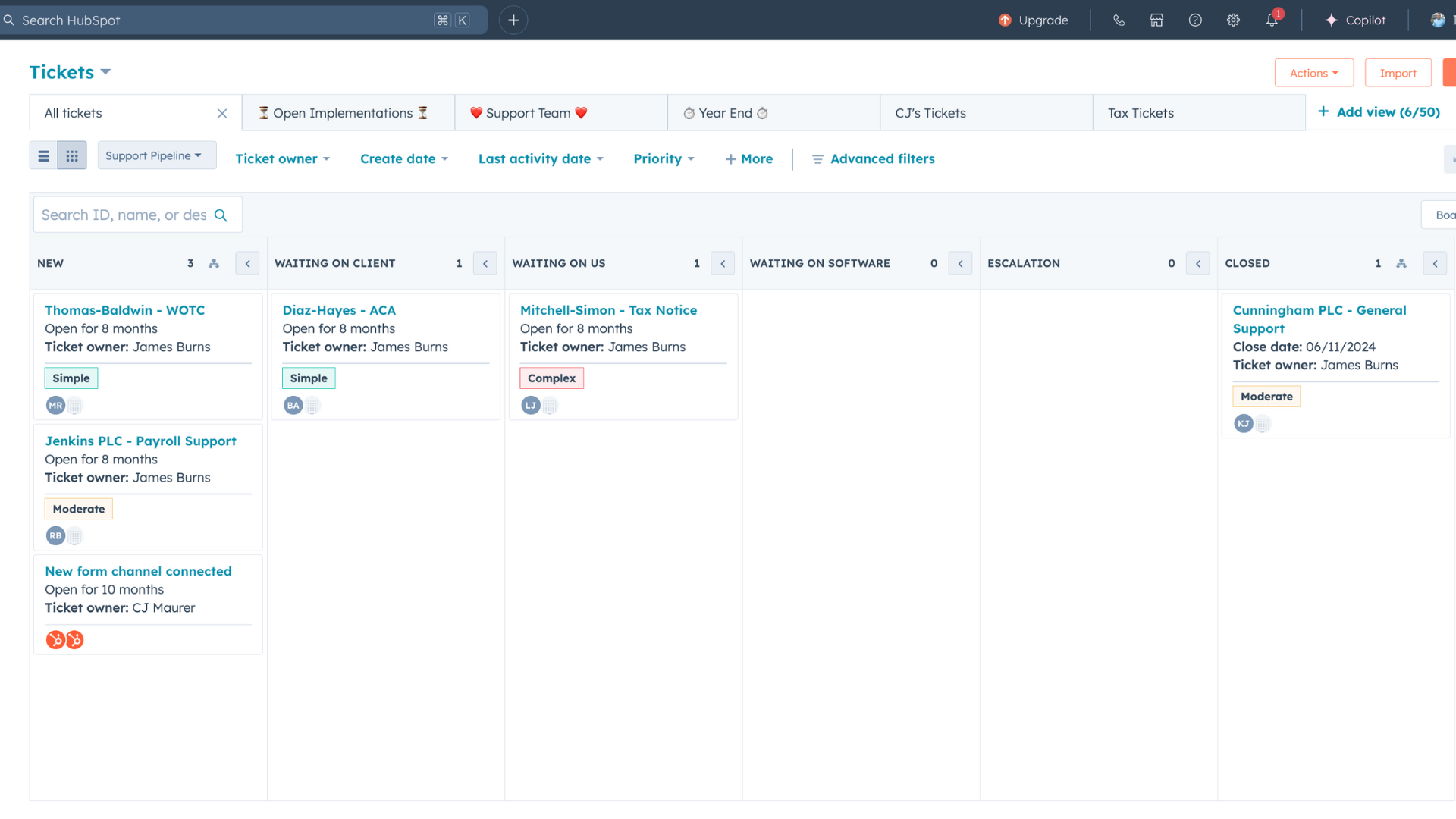 Inbound Payroll - Service - Support Pipeline