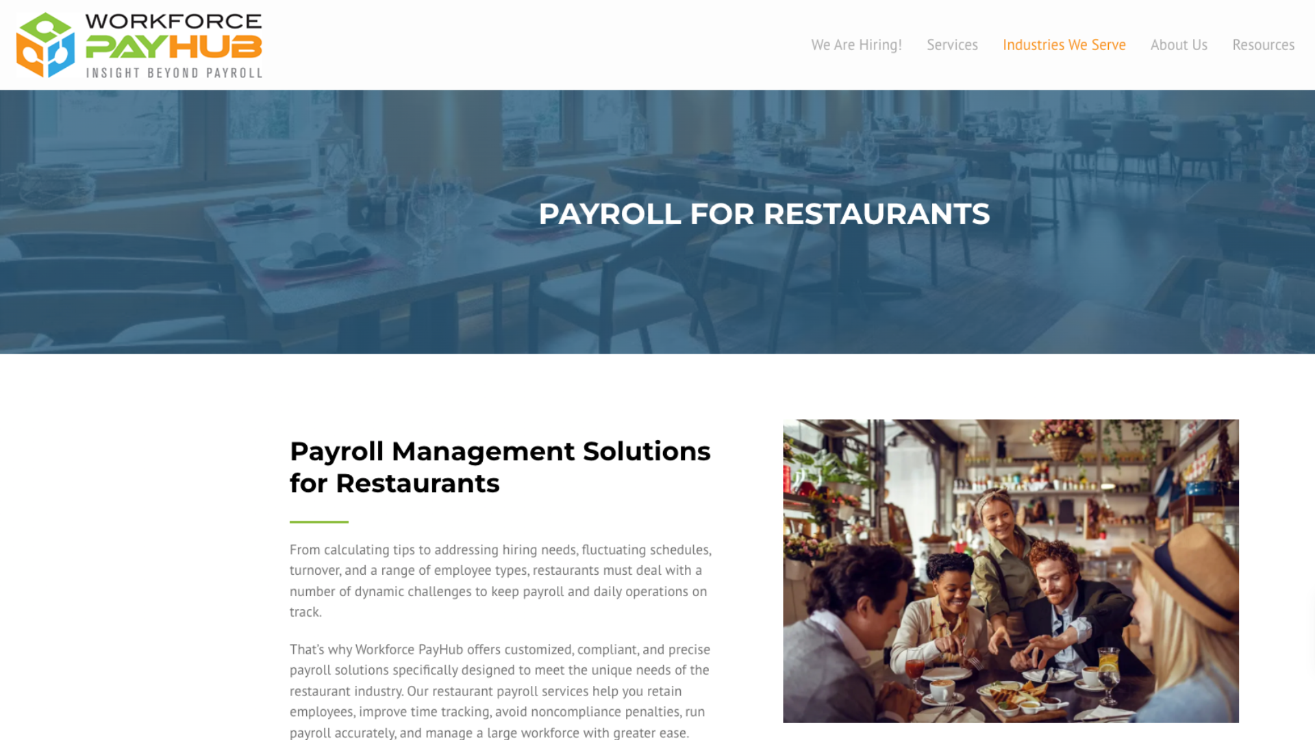 Payroll - Example - Workforce PayHub Vertical Page