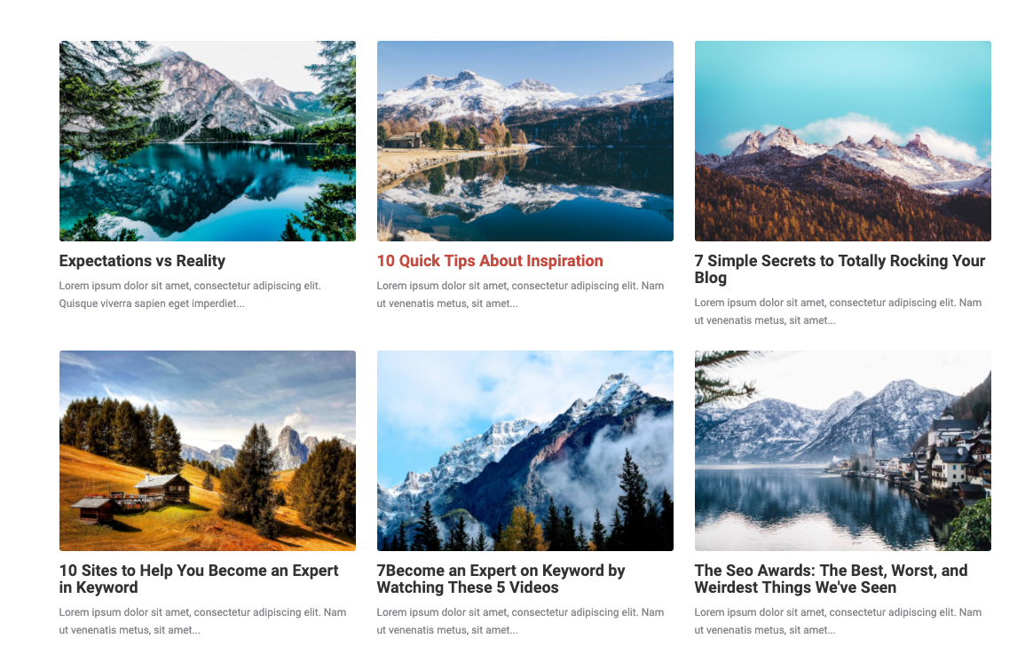 Blog Content - Blog Home Tiles View
