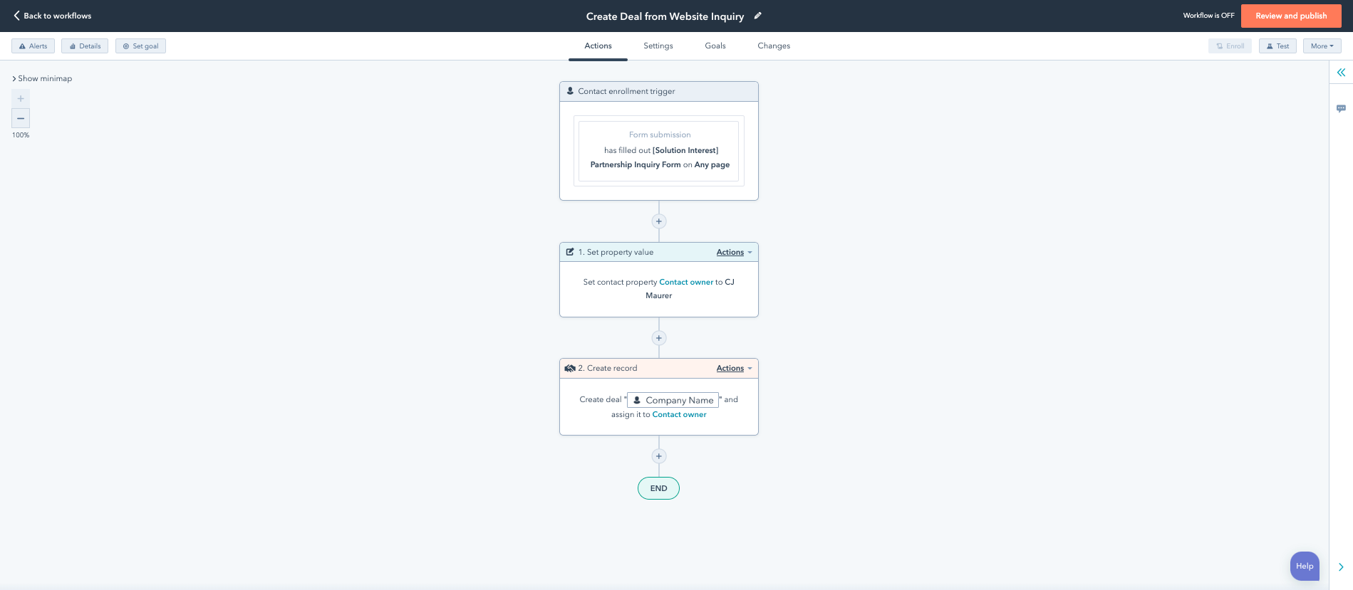 Unnamed workflow - Wed Dec 07 2022 01_12_52 GMT-0500 _ HubSpot
